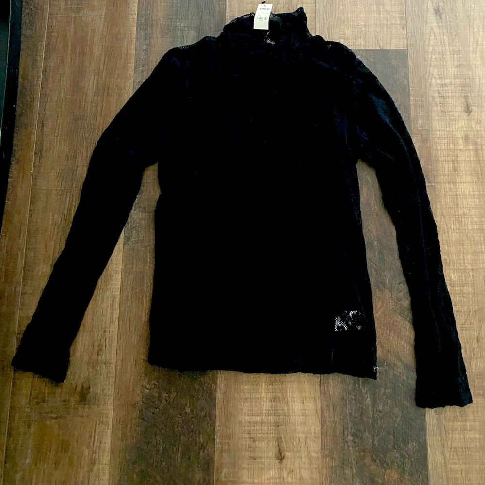 Express one eleven collection lace shirt